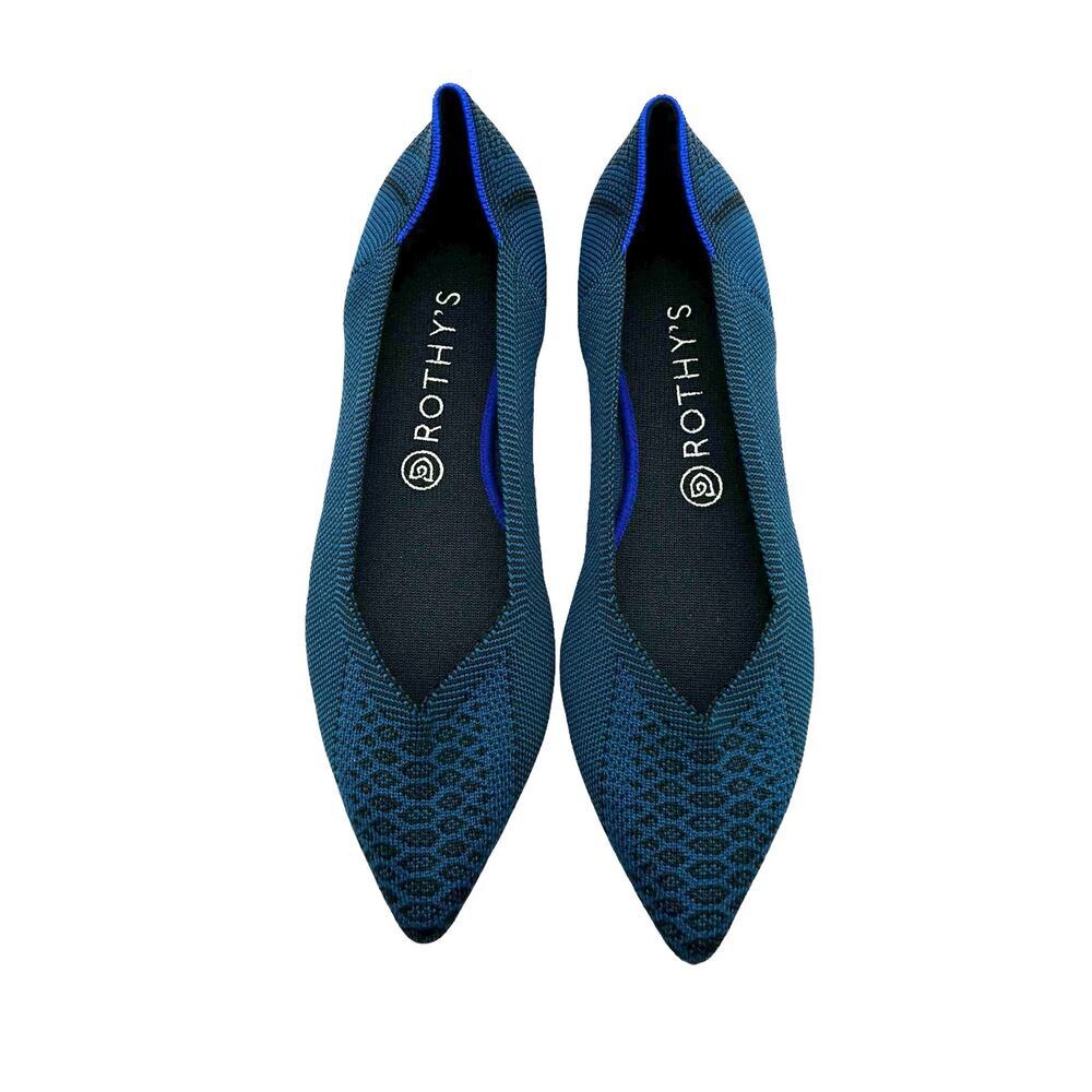 Rothy’s The Point Deep Teal Python Retired Unicor… - image 2